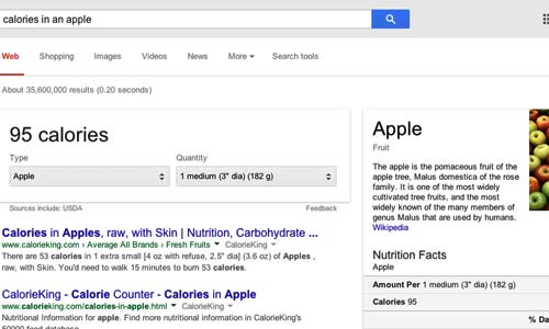 Google Does Nutrition Info. -Your Move, Obesity…