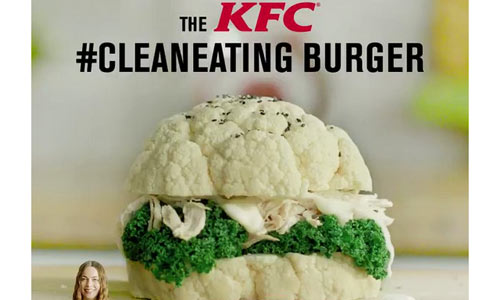 KFC clean eating burger by figgy poppleton-rice