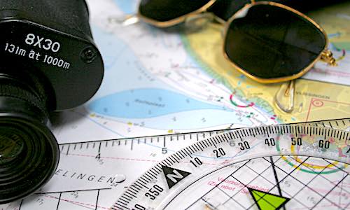 sense of purpose living longer navigation binoculars map compass